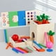 thumbnail image 1 of Teaching Early Education Box Puzzle Matching Color 1 - 2 Years Old Baby Boys And Girls Building Blocks Toys, 1 of 8