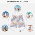 thumbnail image 6 of Pastel Checkered Pattern Swim Trunks Board Shorts Beach Pants Bathing Bottoms S, 6 of 8