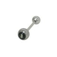 thumbnail image 1 of 8 Ball Logo Straight Barbell Tongue Ring, 1 of 1
