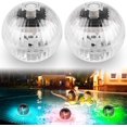 thumbnail image 1 of Solar Underwater Pool Lights, 2pcs LED Pond Lights, IP44 Waterproof Solar Pool Lights, Multicolor Underwater Pool Lights with 7 Color Changes, 1 of 5