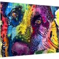 thumbnail image 2 of Trademark Fine Art German Shepherd by Dean Russo, Wood Slats 12x16, Multi-Color, 2 of 8