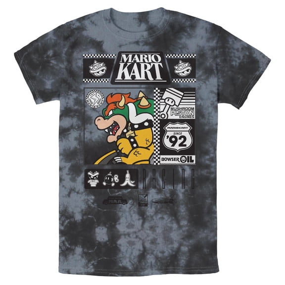 Mens Nintendo Bowser Oil Racing T Shirt