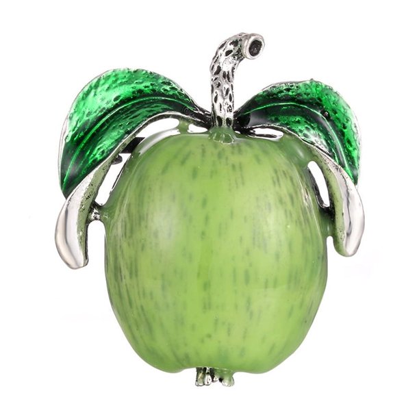 Xiao Hua 2 broches para mujer, con forma de ramillete de esmalte de frutas y flores, broche de cereza, arándano, fresa y aceite - C12