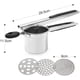 thumbnail image 4 of Prensa de patatas de acero inoxidable, prensa spaetzle, spaetzle chef profesional con 3 discos perforados Xemadio MZQ-0483, 4 of 8