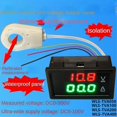 thumbnail image 4 of Hall Ammeter Voltmeter DC 0-300V 200A Battery Monitor LED Digital Current Voltage Meter 12V 24V 36V, 4 of 5