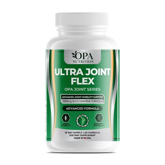 OPA Ultra Joint Flex Dietary Supplement with Boswellia, Turmeric & Glucosamine, 60 Count