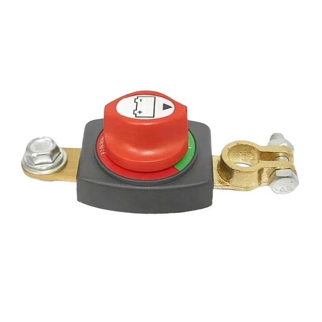 Heavy Duty Pure Copper Battery Disconnect Switch for Car, Truck, RV & Marine Vehicles | 12-48V 275A Top Post Rotary Cut-Off Isolator for Power Protection & Anti-Theft | Negative Terminal