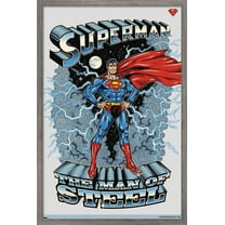 DC Comics Superman - The Man of Steel Wall Poster, 14.725" x 22.375", Framed