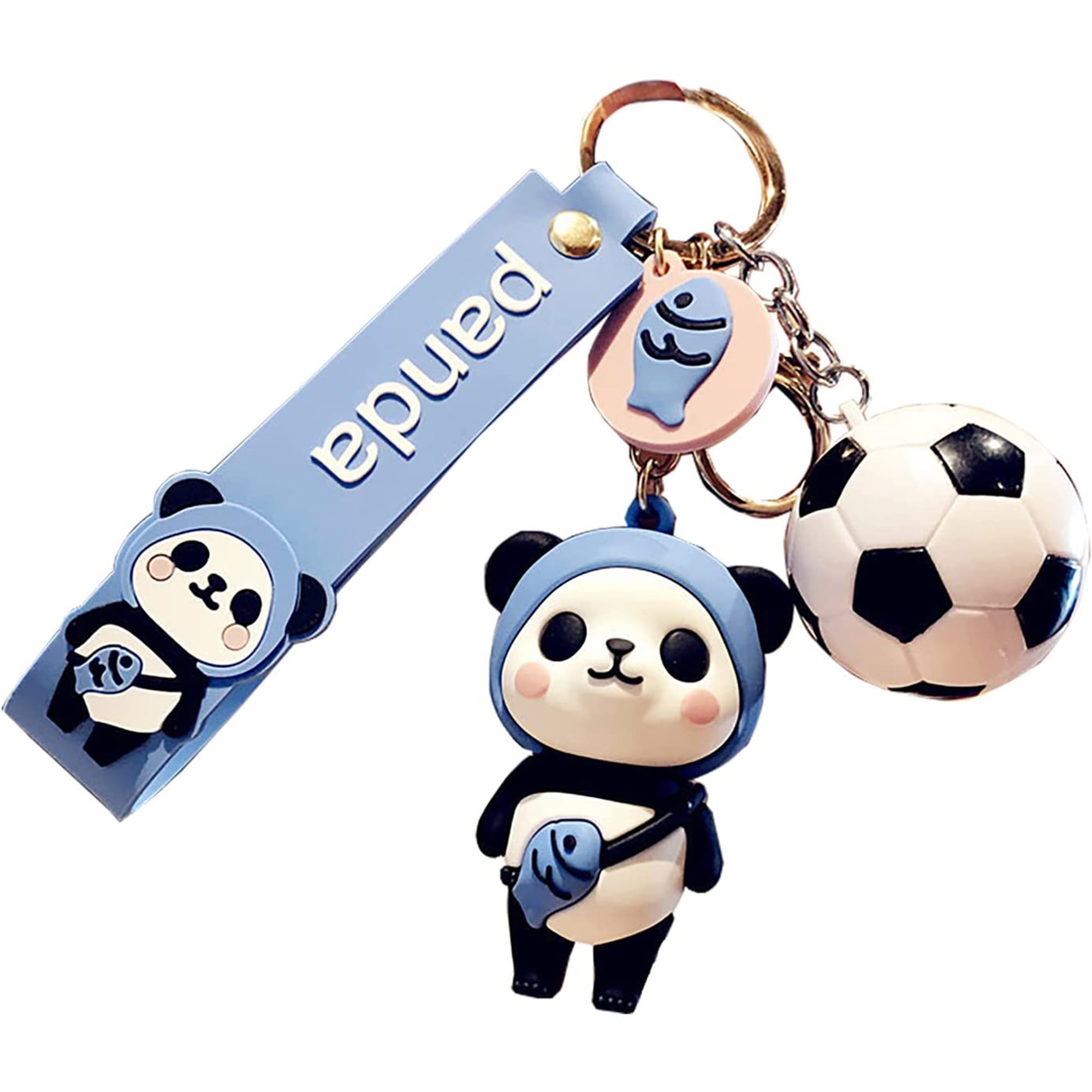 Panda Key Chain Accessories for Women, Silicone Keychain for Car Key  Handbag Backpack Mobile Phone Pendant Wallet Charm Decoration Cute Key Ring  Bracelets Gift 