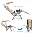 thumbnail image 4 of Ktaxon Zero Gravity Chair with Pillow and Cup Holder Four Styles for Chooice, 4 of 7