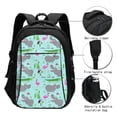 thumbnail image 3 of Disketp Hippo With Flamingos And Crocodiles Mochila de Viaje Estampada para Laptop con Puerto de Carga USB, Mochila Impermeable para Computadora – Regalo para Hombres y Mujeres, 3 of 7