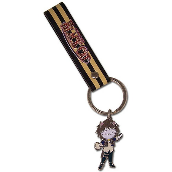 Key Chain - Black Cat - New Metal Train Cat Form Toys Anime Licensed ge3820