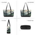 thumbnail image 6 of FORMRS Canvas Laptop Tote Bag for Women with 15.6" Computer Compartments Shoulder Handbag, Watercolor Mountatin, 6 of 7