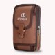 thumbnail image 5 of Bolsa Riñonera de tela Oxford para hombre, riñonera, riñonera portátil para teléfono (estilo 1 marrón) JShteea Para Estrenar, 5 of 8