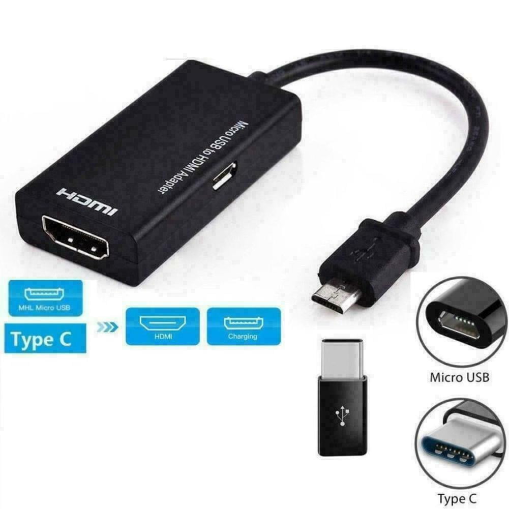 forpligtelse Forbavselse smid væk MHL Male Micro USB to HDMI Female Adapter Cable for Samsung Galaxy S5, S4,  S3 etc Phones with MHL Function - Walmart.com