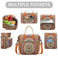 thumbnail image 2 of Sacred Zen Mandala Thermal Cooler Bag - Splash-Resistant Outer Shell for Durability, 2 of 6