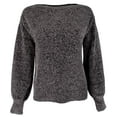 thumbnail image 4 of Women's Luna Chenille Boatneck long Sleeve Sweater NGry XS, 4 of 4