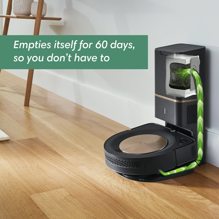 iRobot® Roomba® s9+ (9550) Wi-Fi® Connected Self-Emptying Robot Vacuum ,  Smart Mapping, Works with Google Home, Corners & Edges, Ideal for Pet Hair  