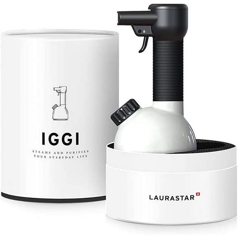 Laurastar IGGI Handheld Steamer in Pure White: Disinfects Fabrics