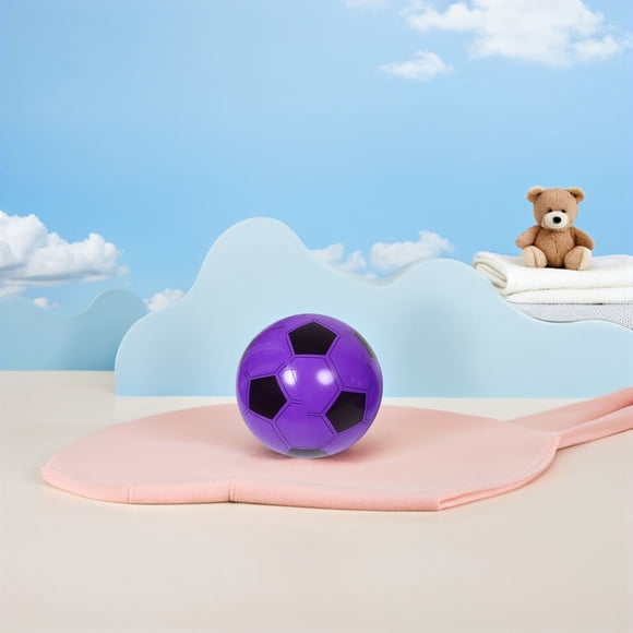 WEUVEB 4pcs Pool Floating Balls For Interactive Play Purple PVC Beach Decorations Summer Fun