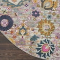 thumbnail image 4 of Nourison Passion Floral Silver 4' x Round Area Rug, (4 Round), 4 of 8