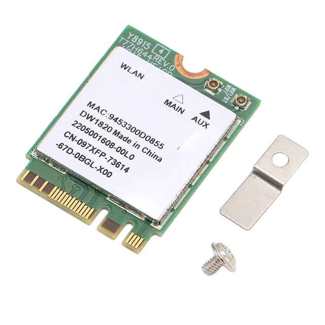 Adaptador de tarjeta WLAN tarjeta de red WiFi BT41 Soporte de velocidad de transmisión de 867Mbps 24G 5G Frecuencia dual resistente para computadoras equipadas con NGFF LHCER Otros