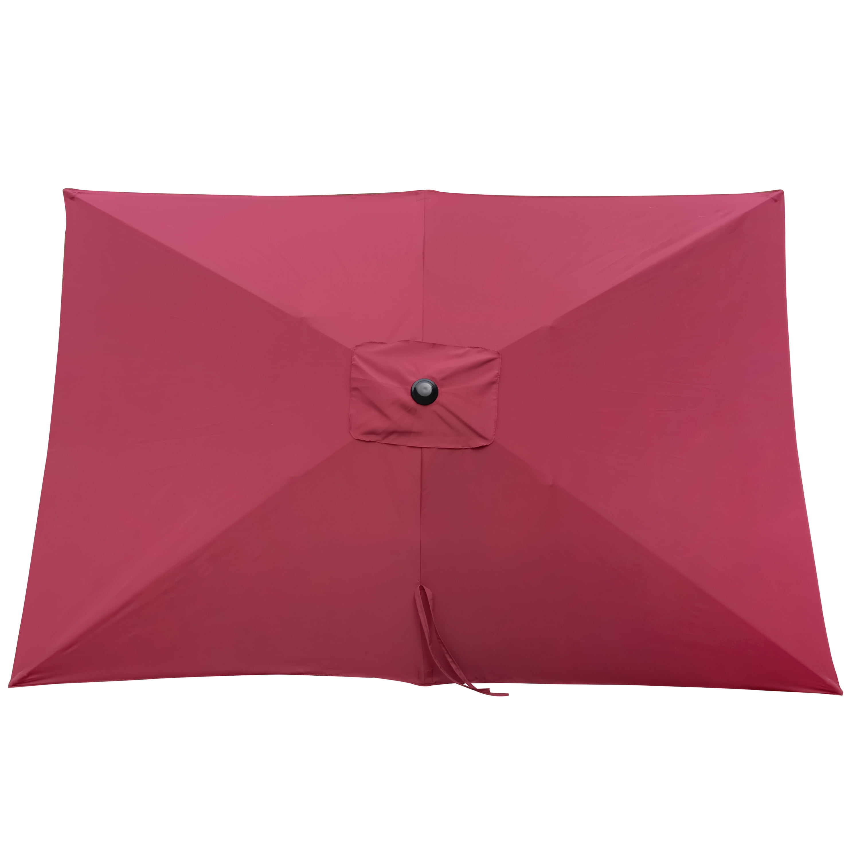 Royard Oaktree 6x9ft Patio Umbrella, Outdoor Rectangular Market Umbrella with Crank and Push Button Tilt, Outside UV Protection Sun Shade Table Umbrella for Garden Lawn Backyard Poolside, Burgundy
