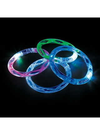 24 Pack Glow In The Dark LED Bracelets Party Favors Flashing Light Up  Bracelets 