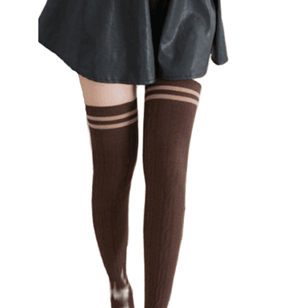 

Pybcvrrd Women s Knee Socks Striped Knee High Tube Socks Athletic Thin High Stockings Outdoor Knee High Socks