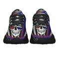 thumbnail image 5 of Back The Brave Thin Red and Blue Line Shoes Sneakers for Women Men Black Size 3.5, 5 of 7