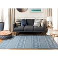 thumbnail image 3 of SAFAVIEH Cedar Brook Lynette Southwestern Cotton Area Rug, Blue/Ivory, 5' x 8', 3 of 11
