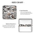 thumbnail image 4 of Honeii 's Leopard And Zebra for Leather Square Tissue Box Cover Holder: A Stylish Organizer for Tabletops, Bathrooms, Cars & Offices, 4 of 5