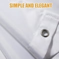 thumbnail image 5 of Extra Long Shower Curtains, 70 x 78 Inch Long Polyester Shower Curtain for Bathroom, White, 5 of 8