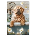 thumbnail image 3 of Hudo Funny Chinese Dog Bathroom Canvas - Funny Bathroom Decor Wall Art, Dog Bathroom Wall Art and Animal Poster, Dog Bathroom Signs and Funny Bathroom Art, 3 of 5