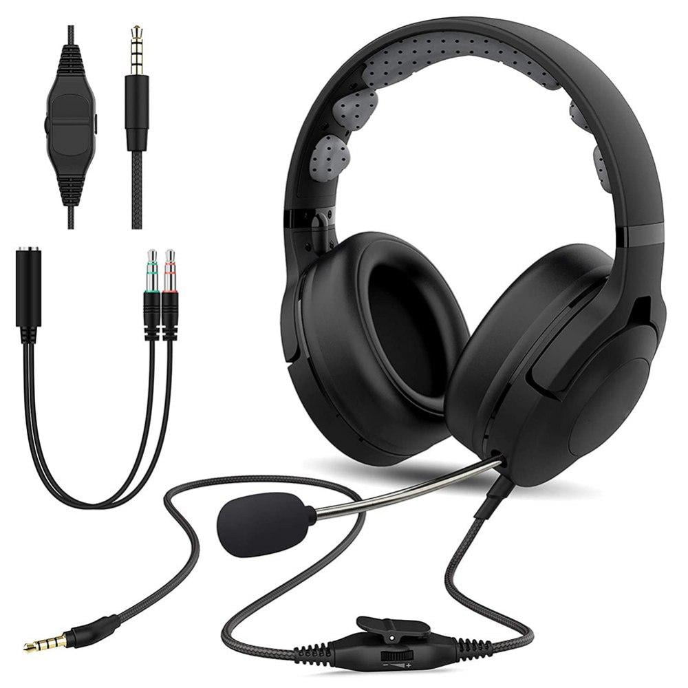 Kiwi moersleutel vluchtelingen Eleanos Gaming Headset Headphones for PS4 PS5 Xbox One PC Switch with  Microphone with Memory Foam Ear Pads - Walmart.com