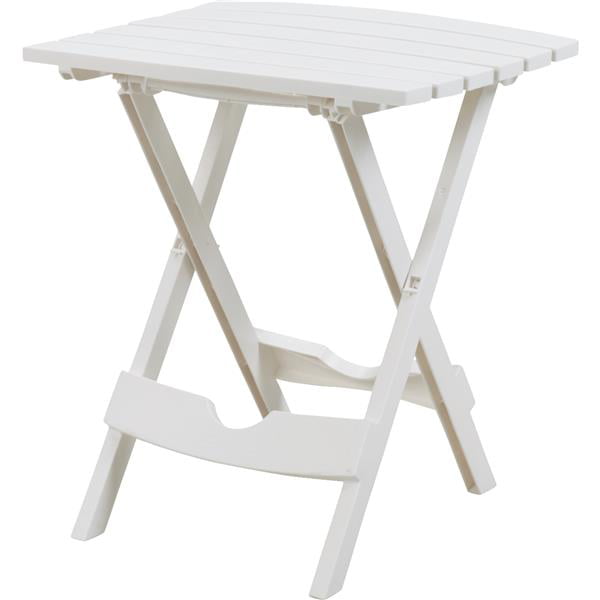 Adams Manufacturing Quik Fold Side, Small Plastic Folding Patio Tables