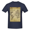 thumbnail image 4 of Bingfone Vintage World Map Men'S Loose Fit Short-Sleeve Pocket T-Shirt, 4 of 7