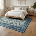 thumbnail image 3 of ODIKA 6'x9' Washable Area Rug Non-Slip, Easy Care, Entryway Vintage Damask Traditional Ornate Scroll Door Orientalisch for Family Room, Living Mater Bedroom, 3 of 7