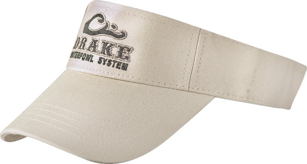 DW168TAN Drake Waterfowl Logo Visor Tan 