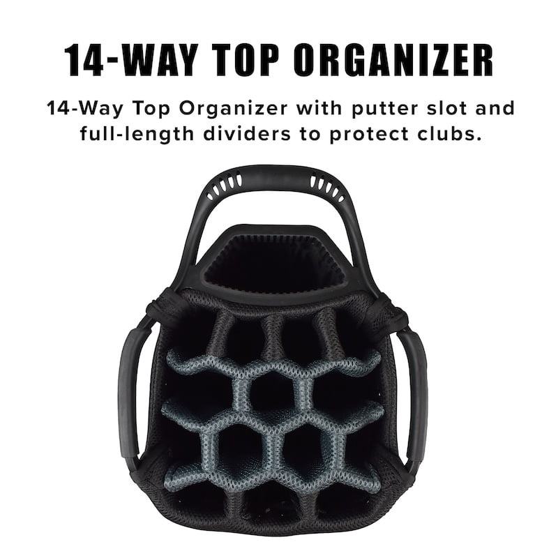 Snake Eyes Golf SE500 Cart Bag Black/Gray