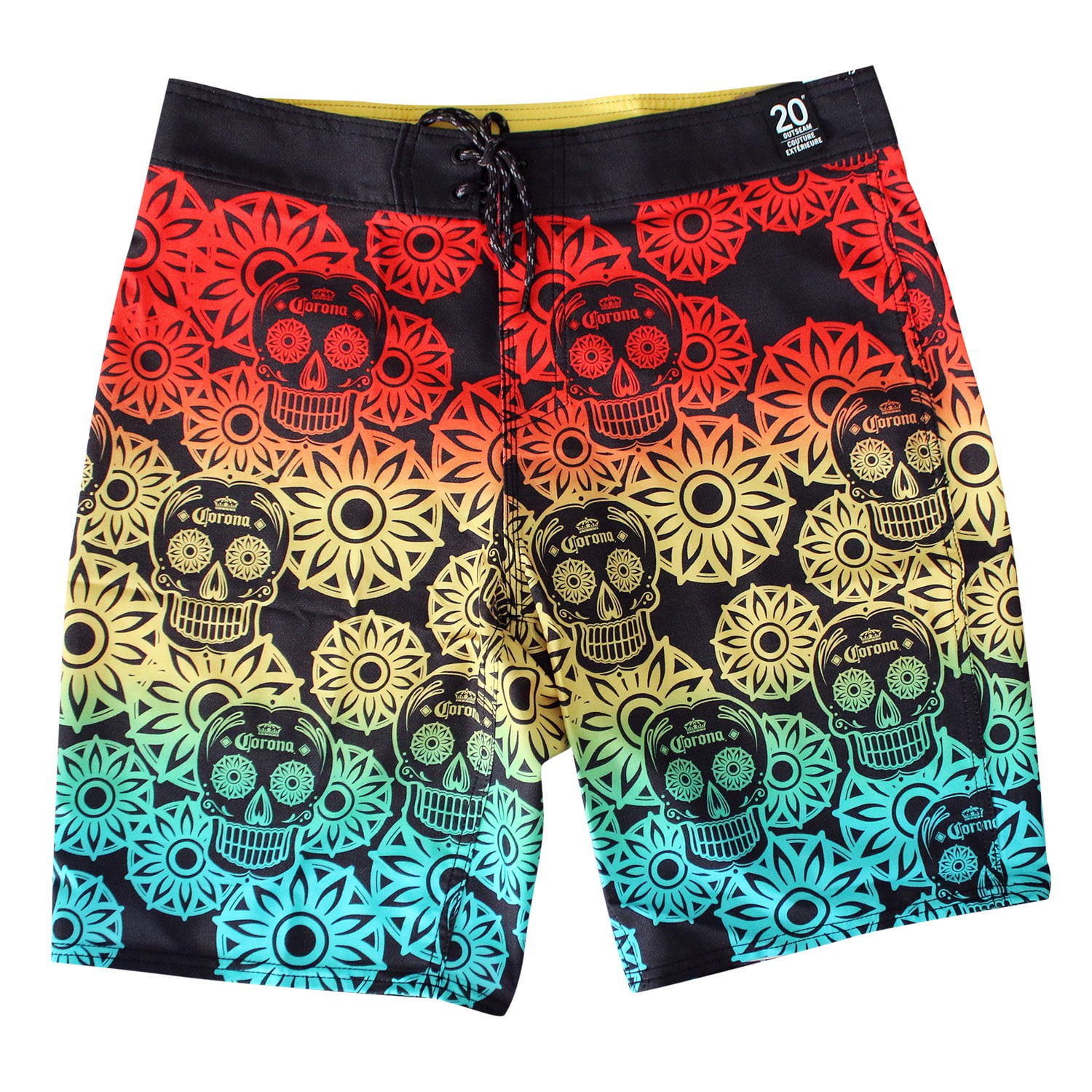 Stylish Swim Shorts for Men Day of The Dead-Sugar Skull Swimming Trunks Ultra Mens Beach Shorts Swimwear 