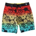 thumbnail image 1 of Corona Reef Rainbow Sugar Skull Men's Board Shorts-32, 1 of 1