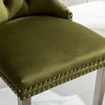 thumbnail image 4 of Solid Rubberwood Frame | Dining Chair with Decorative Nailhead Trim | Long - term Comfort from Triple Elastic Structure, 4 of 6