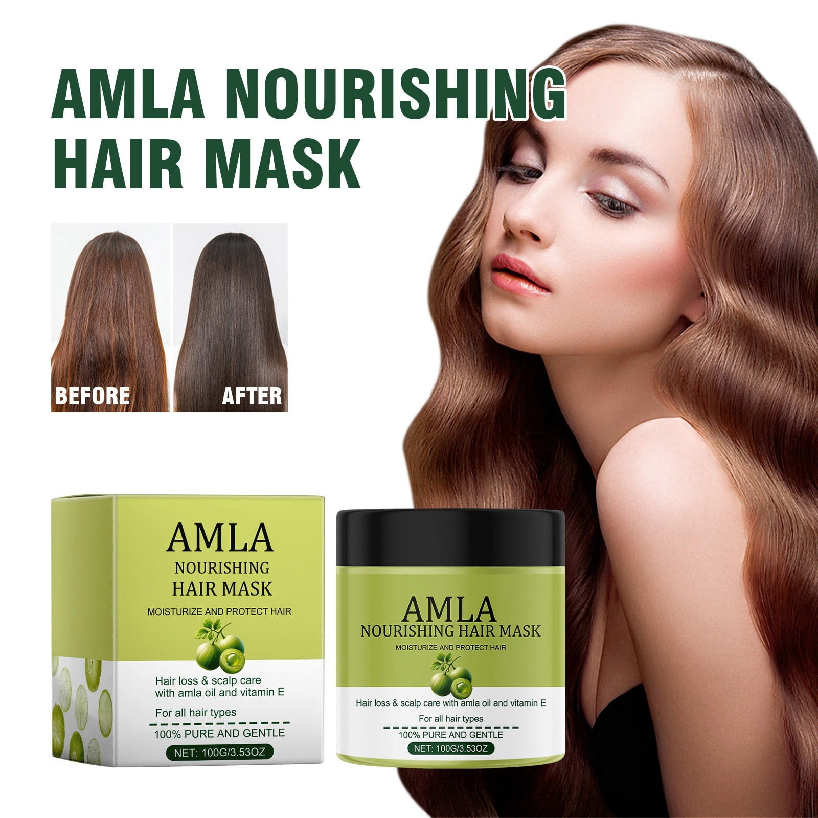 Luoyaxxxxx Hair Grease for Dry Hair Damaged Moisturizing Hair Nourishes And Smoothes Hair Dry And Frizzy Hair And Split Ends Hair