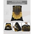thumbnail image 6 of Yellow Sunflowers Queen Pillow Cases Set of 2 - Microfiber Bed Throw Pillow Covers, Floral Rustic Abstract Black Decorative Lumbar Pillow Cover with Envelope Closure for Sofa/Travel 20"x30", 6 of 6