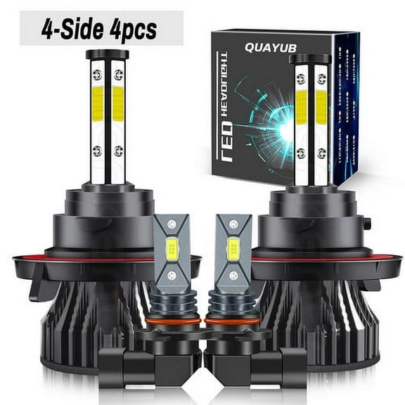 For 2004-2014 Ford F150 Front LED Headlight Hi/Lo Fog Light Bulbs Combo kit 4X