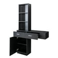 thumbnail image 5 of Modern Vanity Desk with Lights Makeup Vanity Dressing with Mirror Large Storage Space Black, 5 of 6