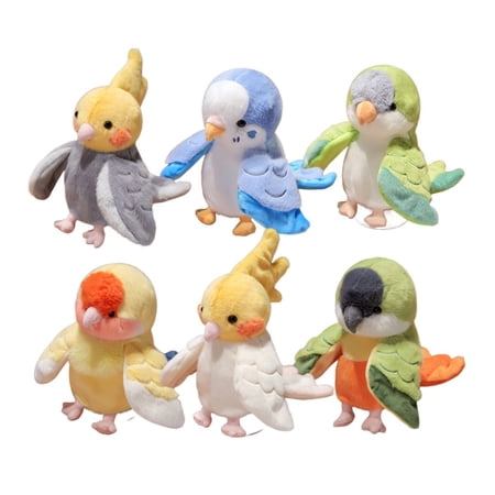 6Pc Parrot Plush Hand Finger Story Puppet Stuffed Animals Toys Cute Dolls Educational Baby Toys Kids Gift Bird Hand Puppet