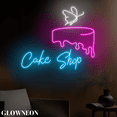 thumbnail image 2 of Glowneon Cake Shop Wall Led Decor, Birthday Cake Bakery Neon Lights, 2 of 5