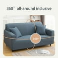 thumbnail image 6 of Armchair Sofa Cover With Elastic Bottom,Stretch Couch Covers Slipcover,Solid Color Sofa Protector For Living Room,No Pillow Cover-Light Grey-3 seater(180-230cm), 6 of 6